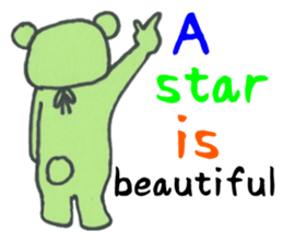 Apron bear sticker #1043964