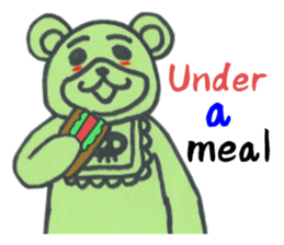Apron bear sticker #1043966