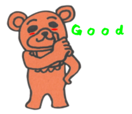 Apron bear sticker #1043971