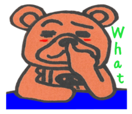 Apron bear sticker #1043973