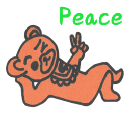 Apron bear sticker #1043979