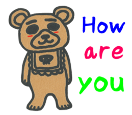Apron bear sticker #1043983