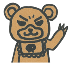 Apron bear sticker #1043986