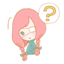 Nekomimi & Eye Patch sticker #1044206