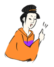 Ukiyoe girls sticker #1044287