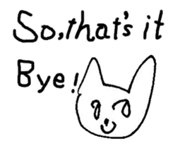 The interlude of the cat named RIN V6/EV sticker #1044989