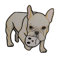 Halloween French bulldog Sticker sticker #1045365