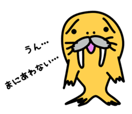 walrus late(It's not a seal & sea lion) sticker #1046450