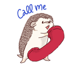 "TAWASHI" the tiny hedgehog sticker #1046969