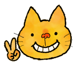 cat sticker "cat town " sticker #1047083