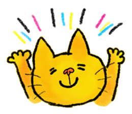 cat sticker "cat town " sticker #1047084