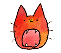 cat sticker "cat town " sticker #1047093