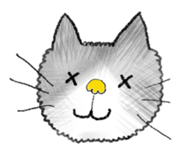 cat sticker "cat town " sticker #1047107