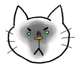 cat sticker "cat town " sticker #1047111