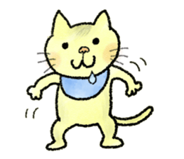 cat sticker "cat town " sticker #1047119