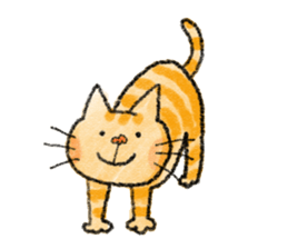 cat sticker "cat town " sticker #1047120