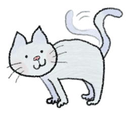 cat sticker "cat town " sticker #1047121