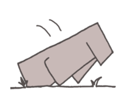 a salaried worker...Moai!! sticker #1047574