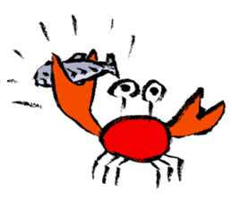 Crab Grazie sticker #1048335