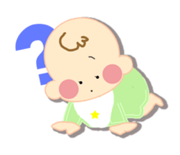 A newborn infant baby's life sticker #1048643