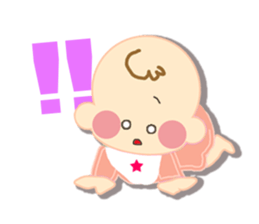 A newborn infant baby's life sticker #1048644