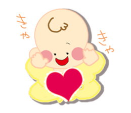 A newborn infant baby's life sticker #1048650