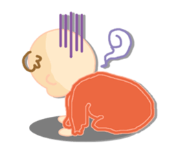 A newborn infant baby's life sticker #1048651