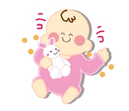 A newborn infant baby's life sticker #1048654