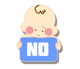 A newborn infant baby's life sticker #1048657