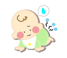 A newborn infant baby's life sticker #1048660
