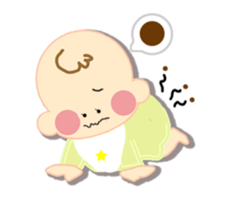 A newborn infant baby's life sticker #1048661