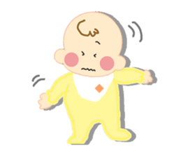 A newborn infant baby's life sticker #1048663