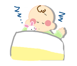 A newborn infant baby's life sticker #1048668