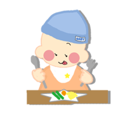 A newborn infant baby's life sticker #1048669