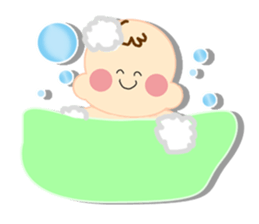 A newborn infant baby's life sticker #1048670