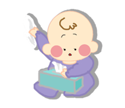 A newborn infant baby's life sticker #1048671