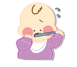 A newborn infant baby's life sticker #1048673