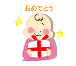 A newborn infant baby's life sticker #1048679