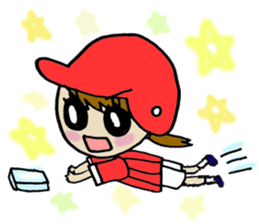 Baseball Women sticker #1048890