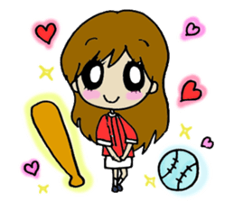 Baseball Women sticker #1048921