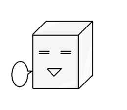 expressive Sticker (a square thing) sticker #1048927