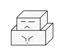 expressive Sticker (a square thing) sticker #1048935