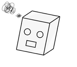 expressive Sticker (a square thing) sticker #1048945