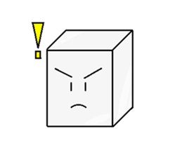 expressive Sticker (a square thing) sticker #1048950