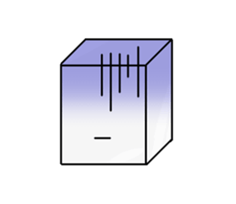 expressive Sticker (a square thing) sticker #1048953