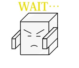 expressive Sticker (a square thing) sticker #1048957