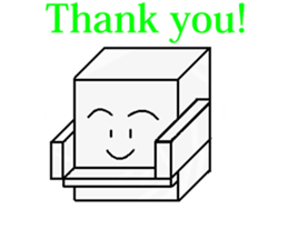 expressive Sticker (a square thing) sticker #1048958