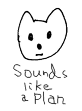 The interlude of the cat named RIN a/EV sticker #1049163