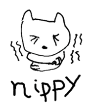 The interlude of the cat named RIN a/EV sticker #1049169