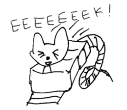 The interlude of the cat named RIN a/EV sticker #1049183